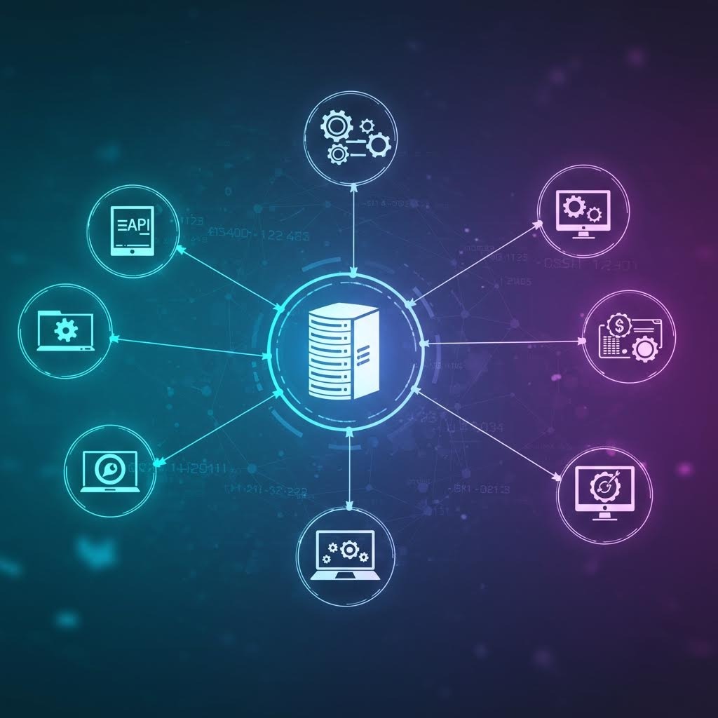루믹스 데이터베이스 중심 API 통합 시스템 네트워크 구조도