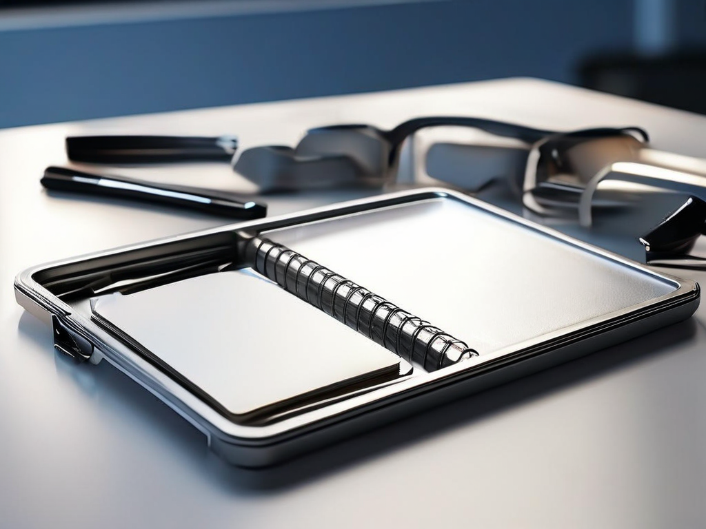 Organized divider cards in a metal tray on a brushed surface with morning light and shallow focus.